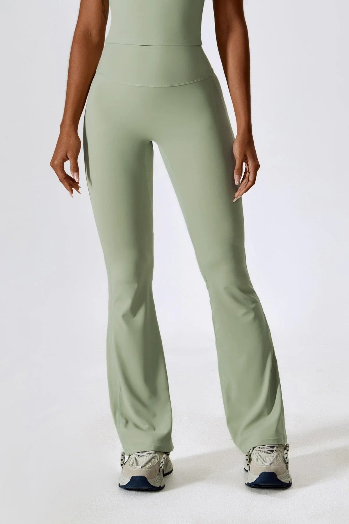 Daphne Flare Leggings - Light Olive