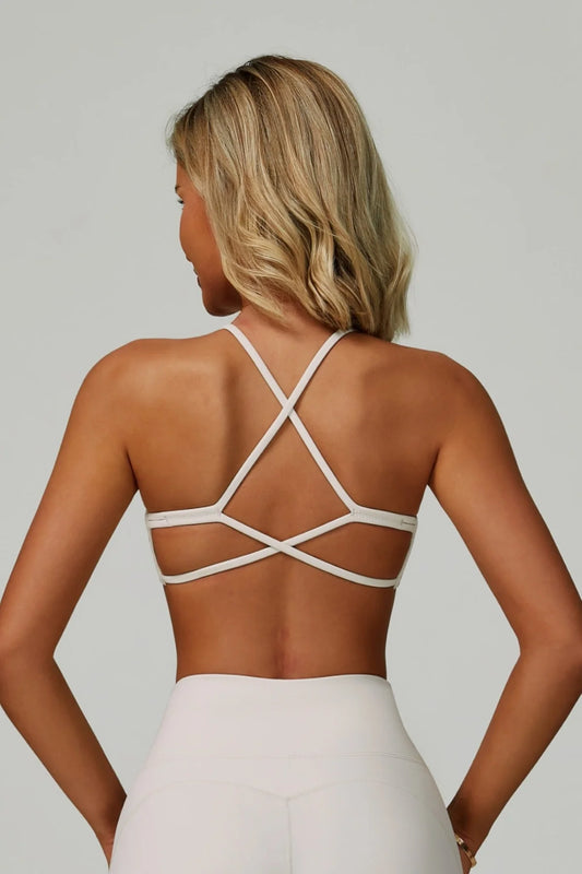 Nina Strappy Bra - White