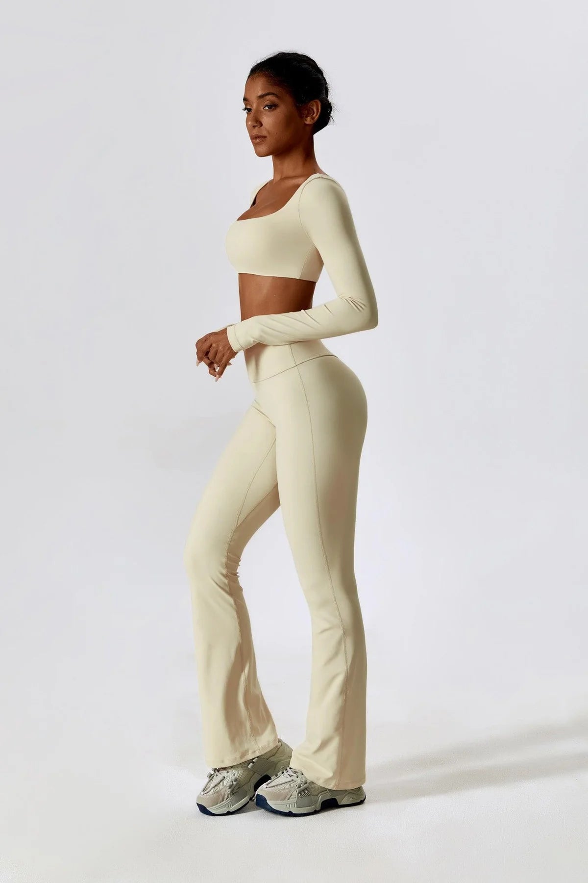 Anna Long Sleeve Top - Blue Bic