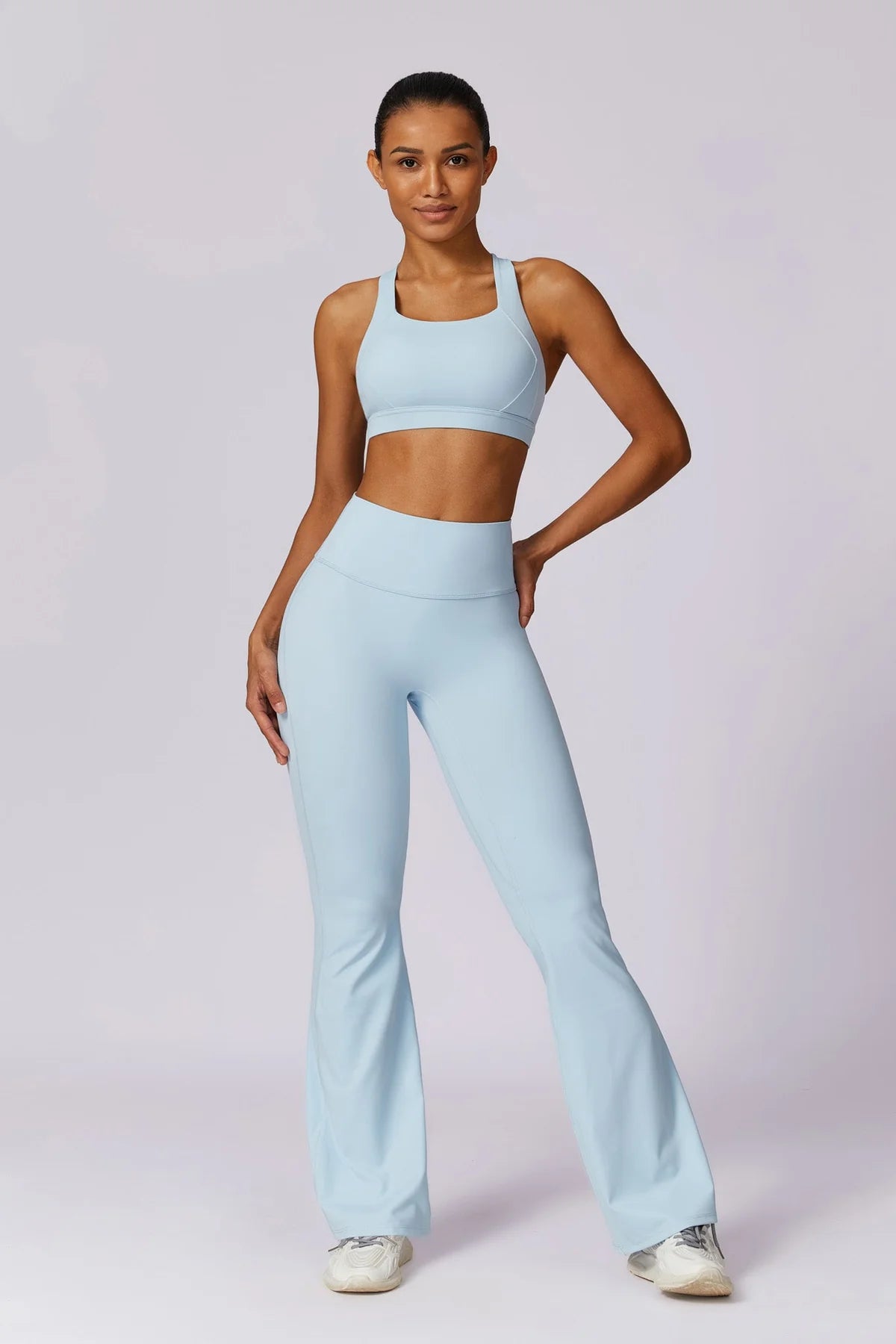 Anna Long Sleeve Top - Blue Bic