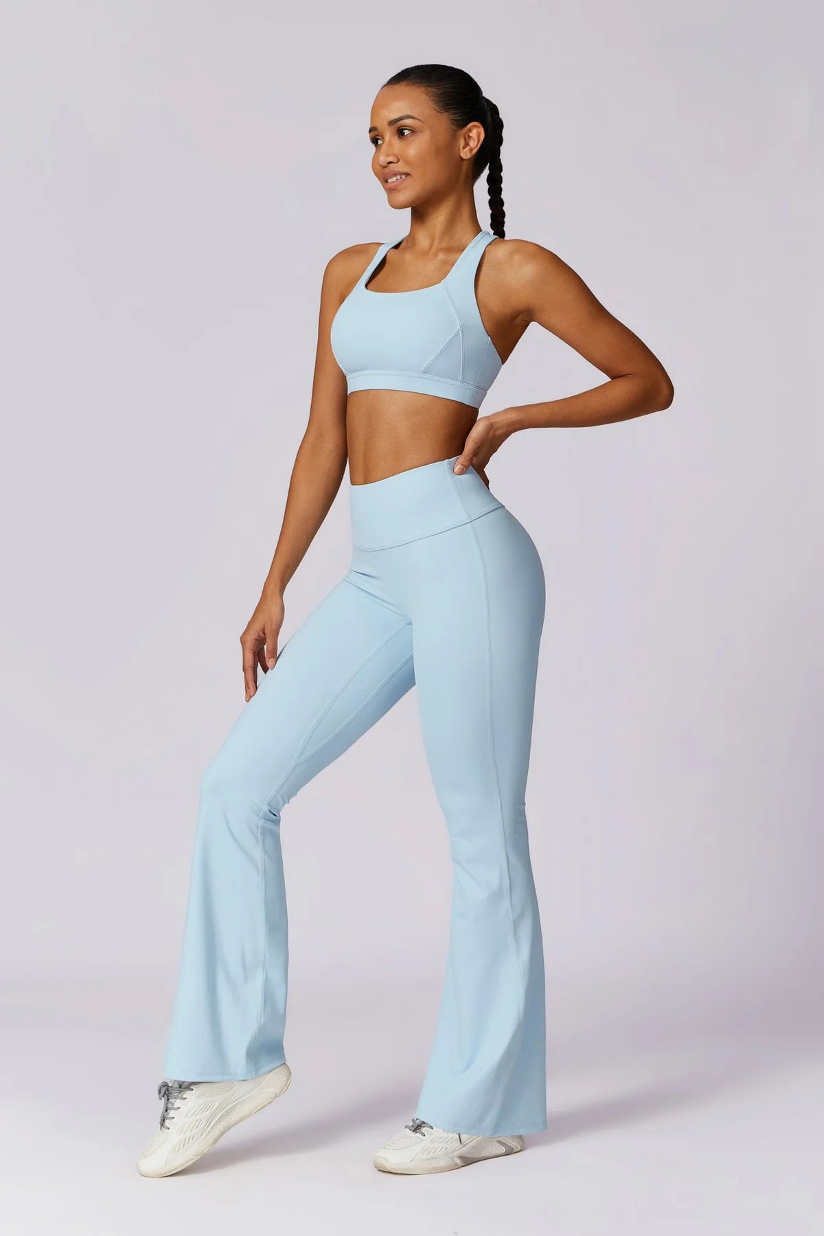 Anna Long Sleeve Top - Blue Bic