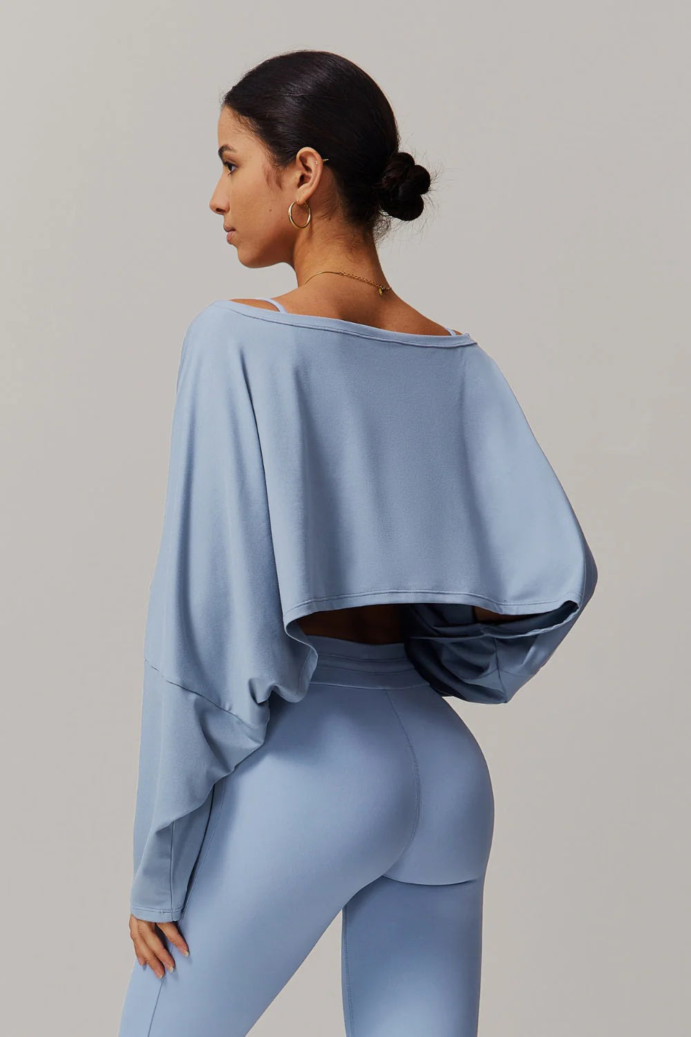 Anna Long Sleeve Top - Blue Bic