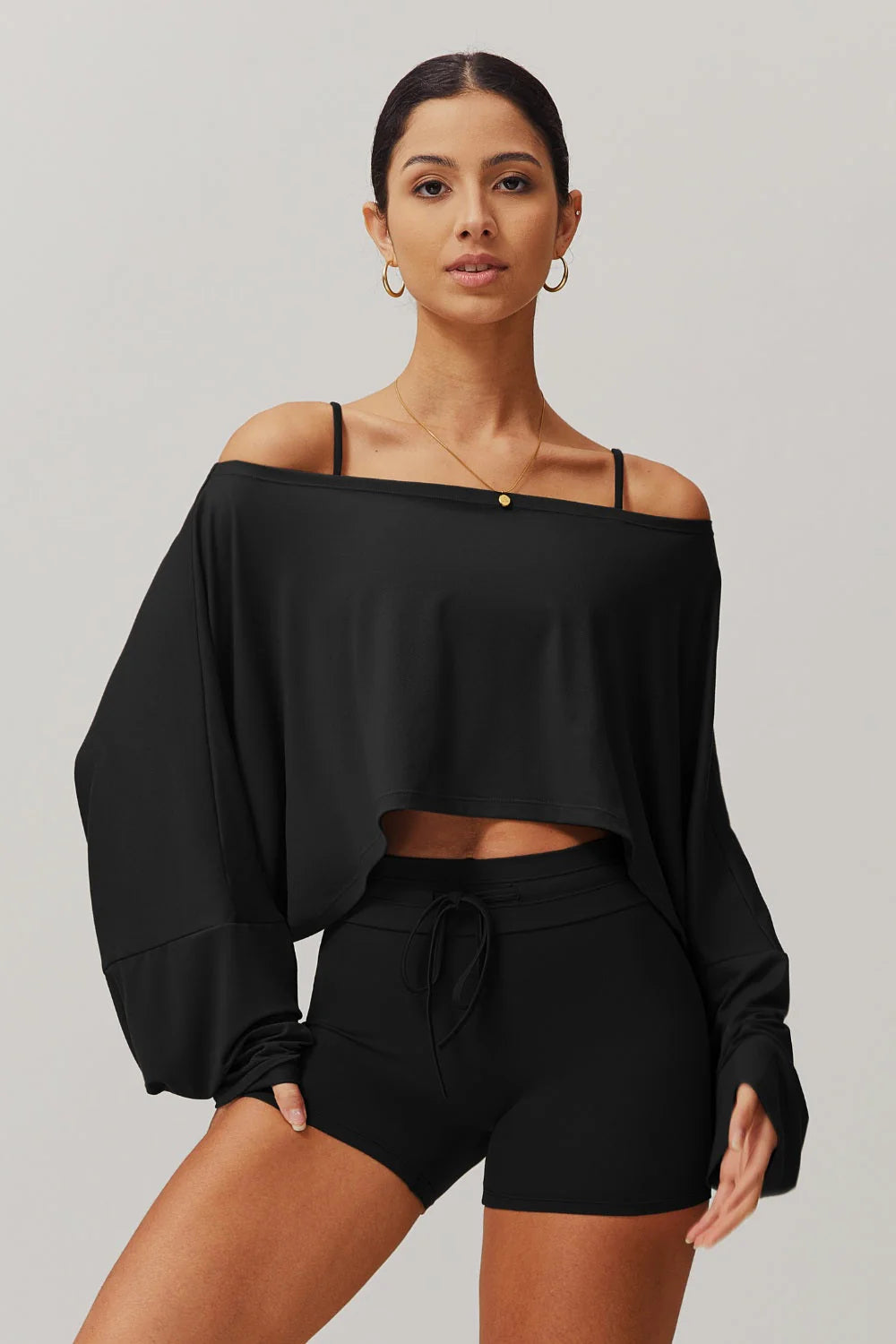 Anna Long Sleeve Top - Blue Bic