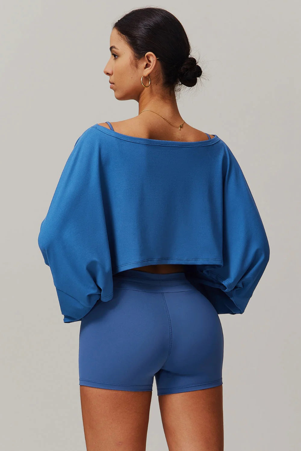 Anna Long Sleeve Top - Blue Bic