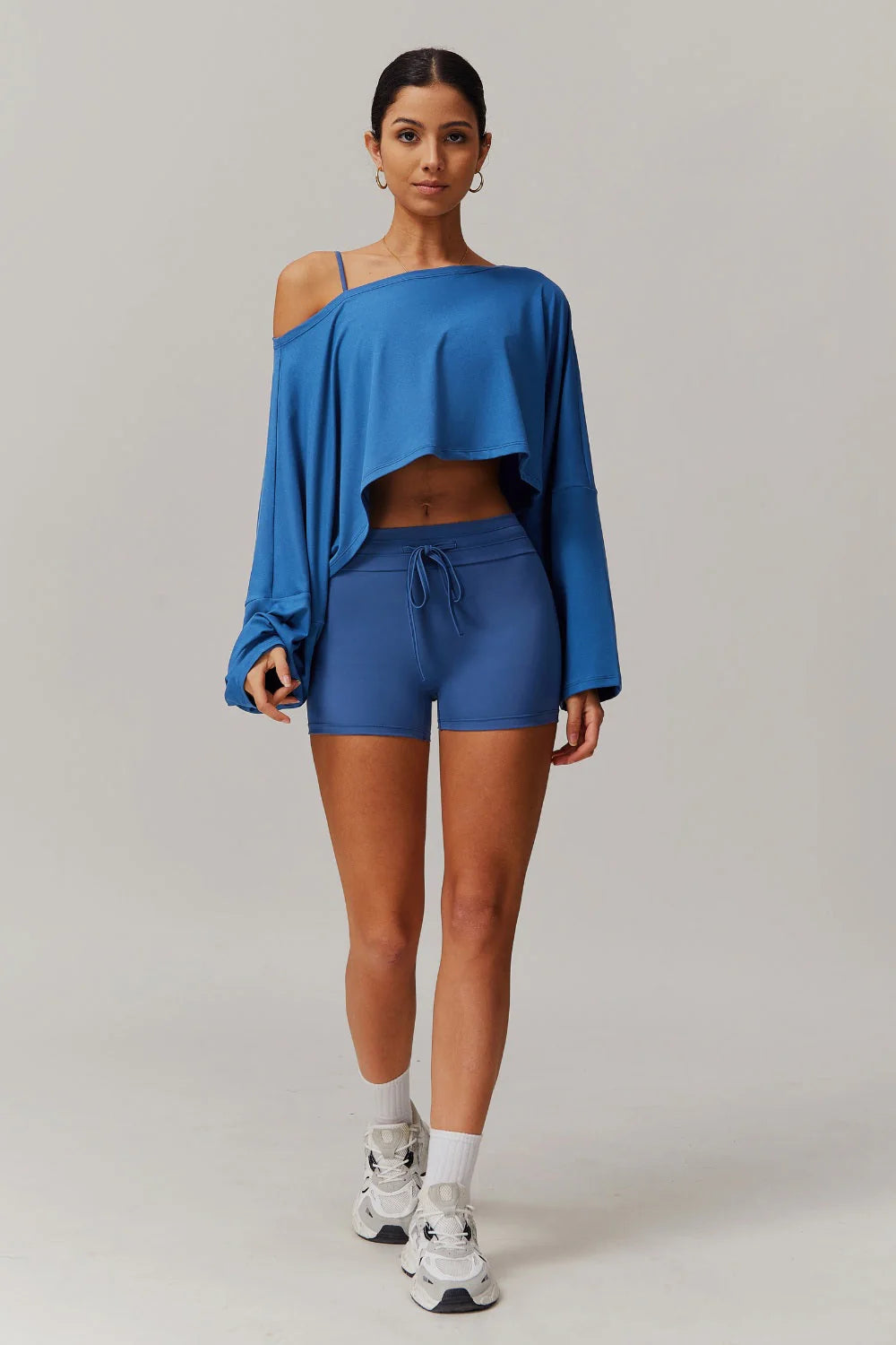 Anna Long Sleeve Top - Blue Bic