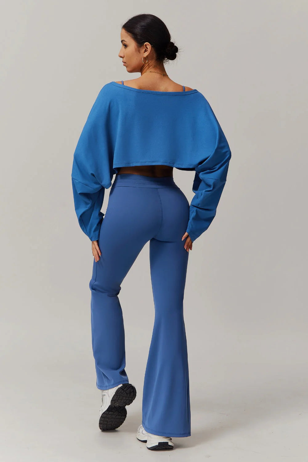 Anna Long Sleeve Top - Blue Bic
