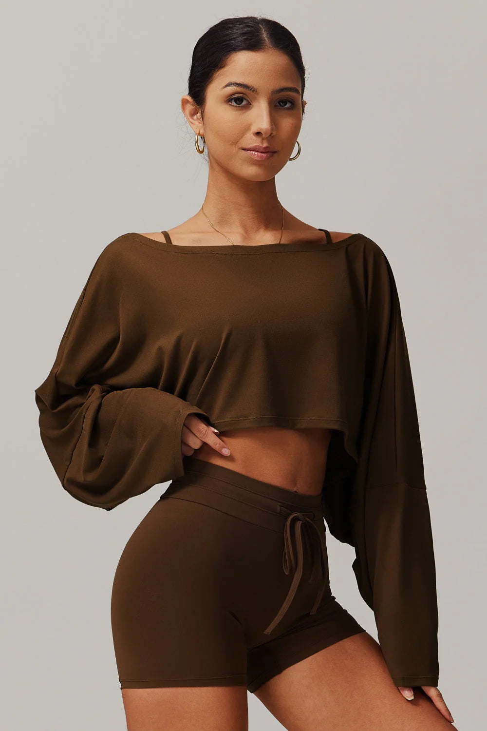 Anna Long Sleeve Top - Blue Bic