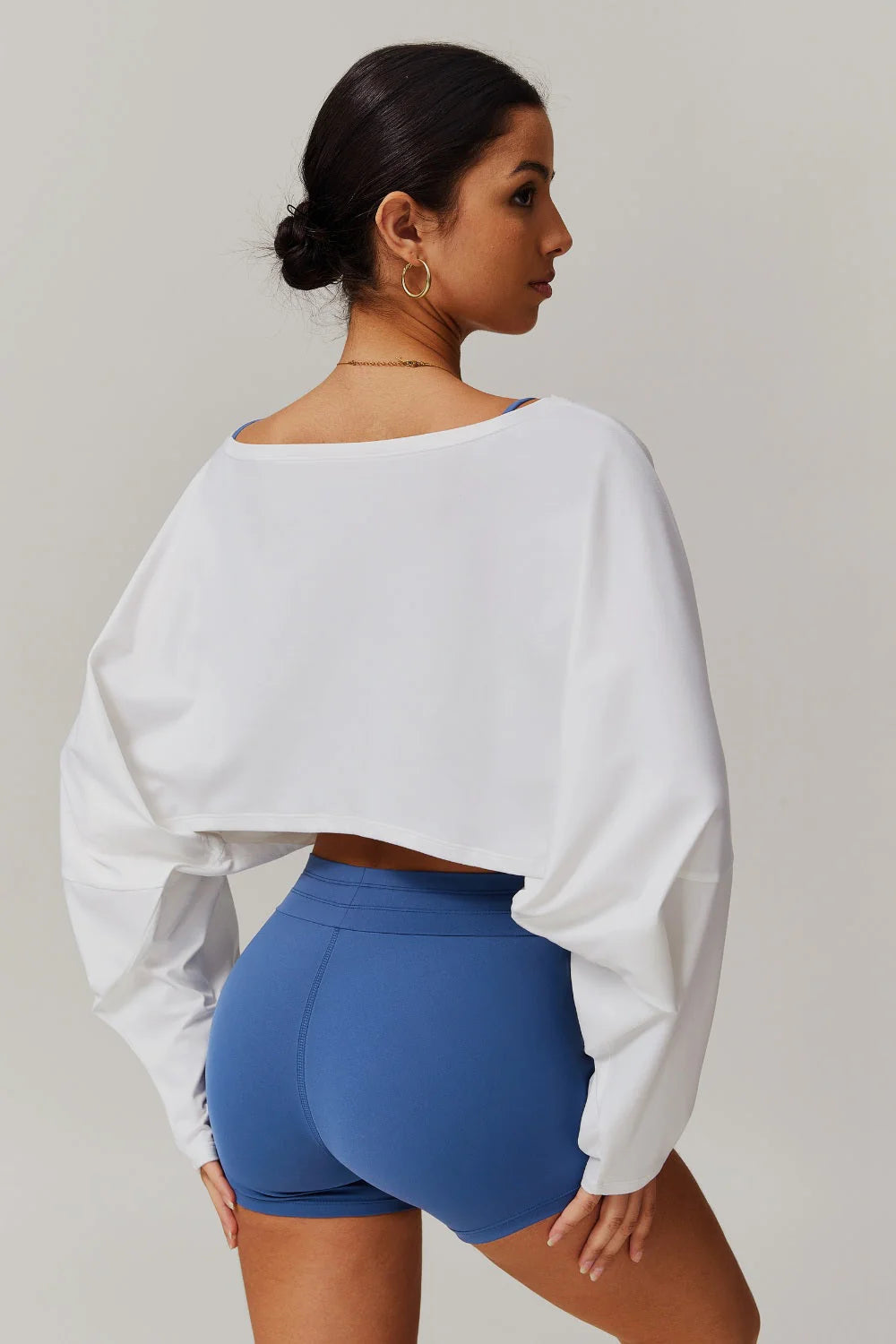 Anna Long Sleeve Top - Blue Bic