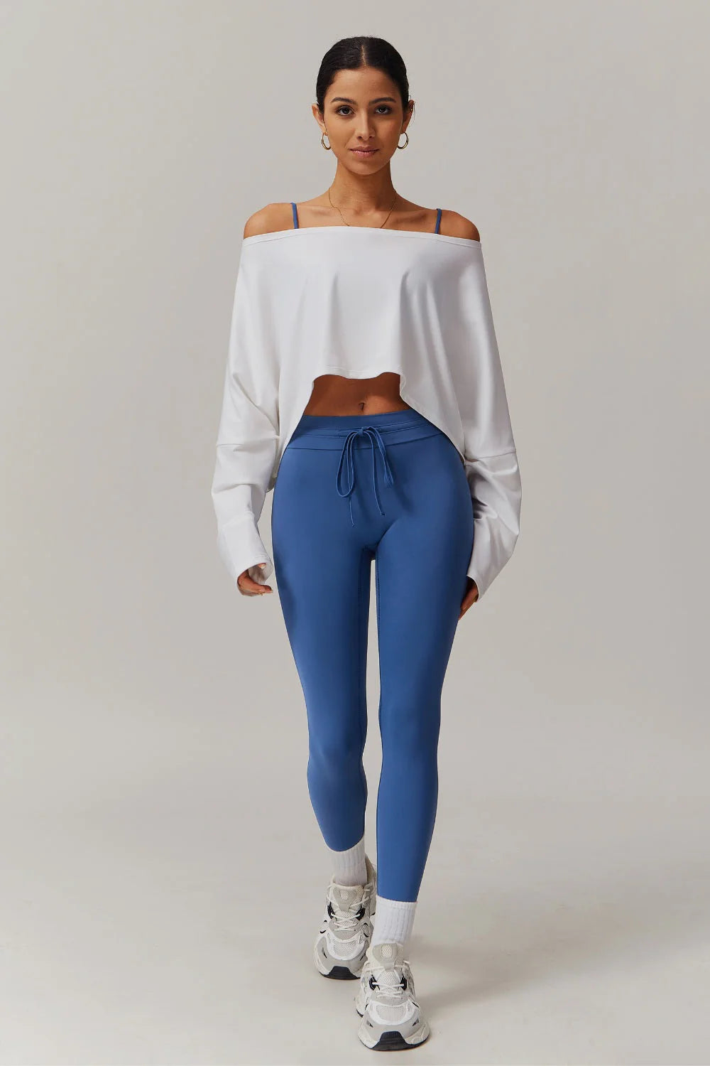 Anna Long Sleeve Top - Blue Bic
