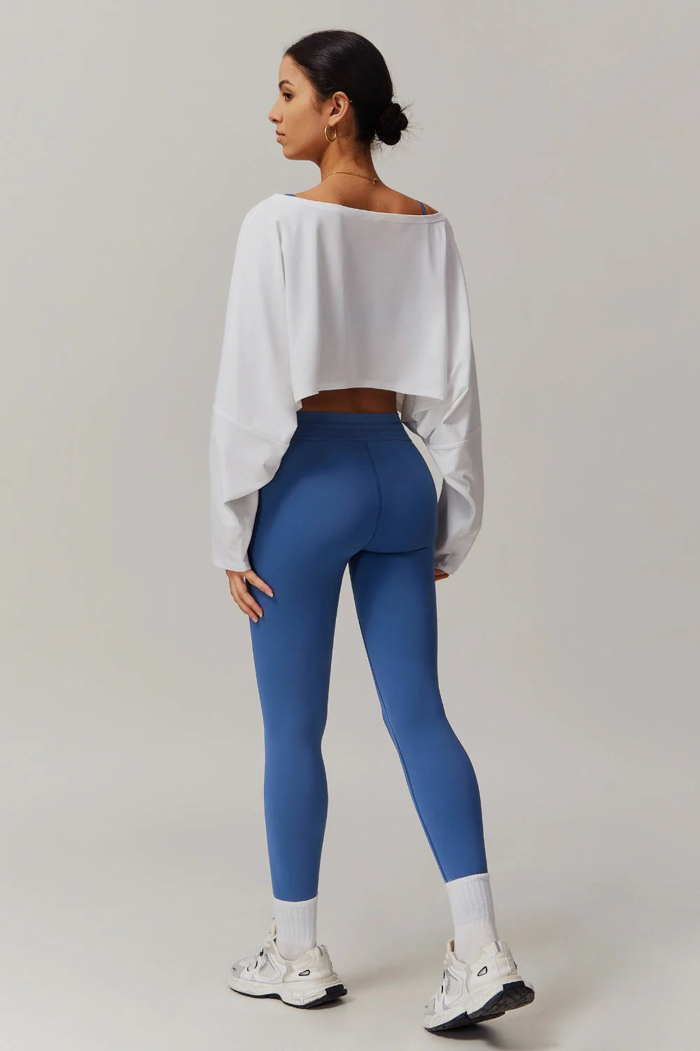 Anna Long Sleeve Top - Blue Bic