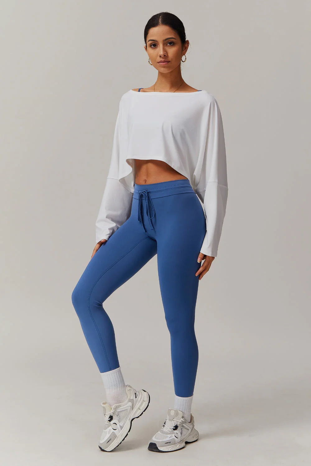 Anna Long Sleeve Top - Blue Bic