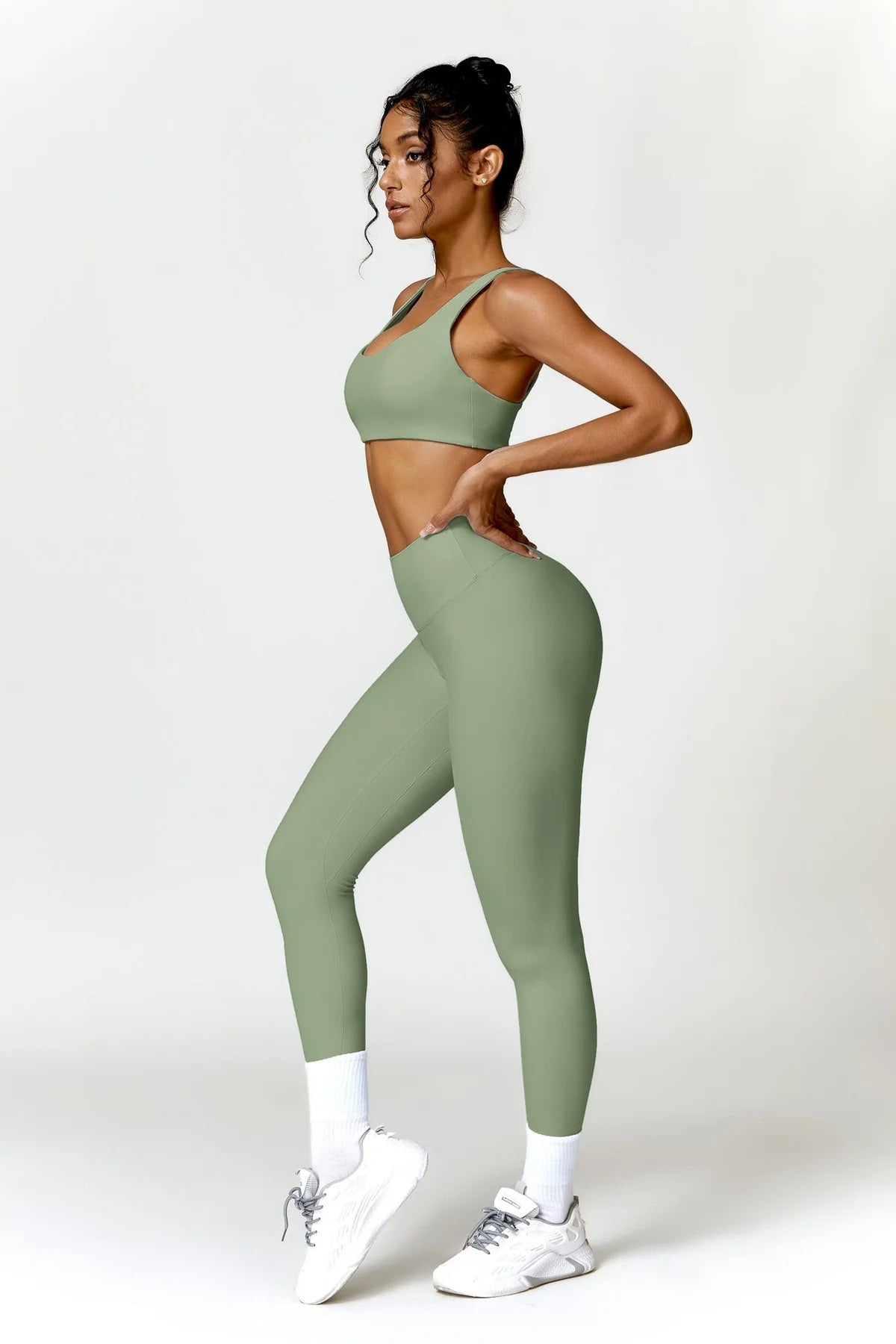 Hanna Leggings - Light Olive