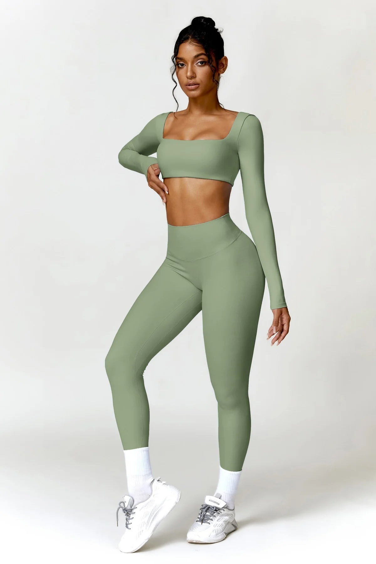 Hanna Leggings - Light Olive