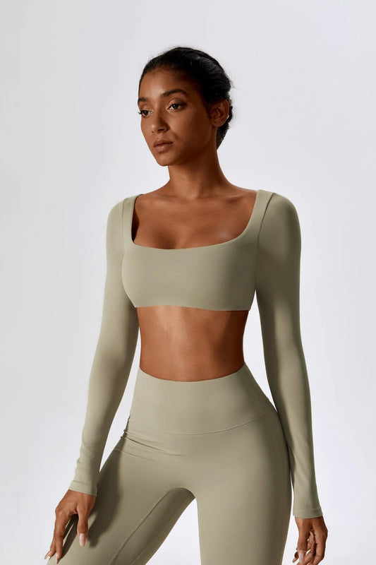 Anna Long Sleeve Top - Blue Bic