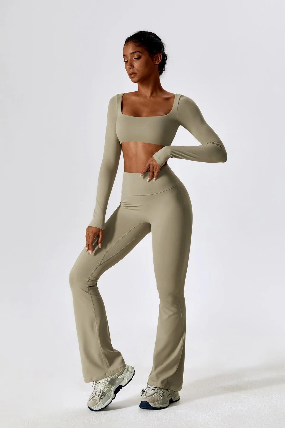 Anna Long Sleeve Top - Blue Bic