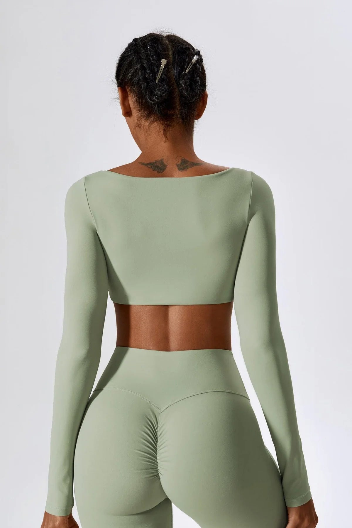 Anna Long Sleeve Top - Blue Bic