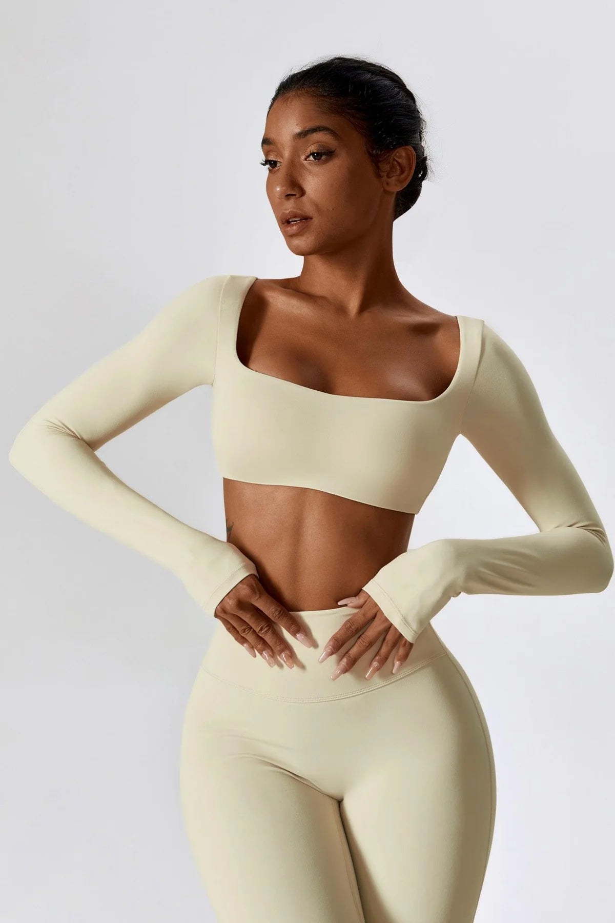 Anna Long Sleeve Top - Blue Bic