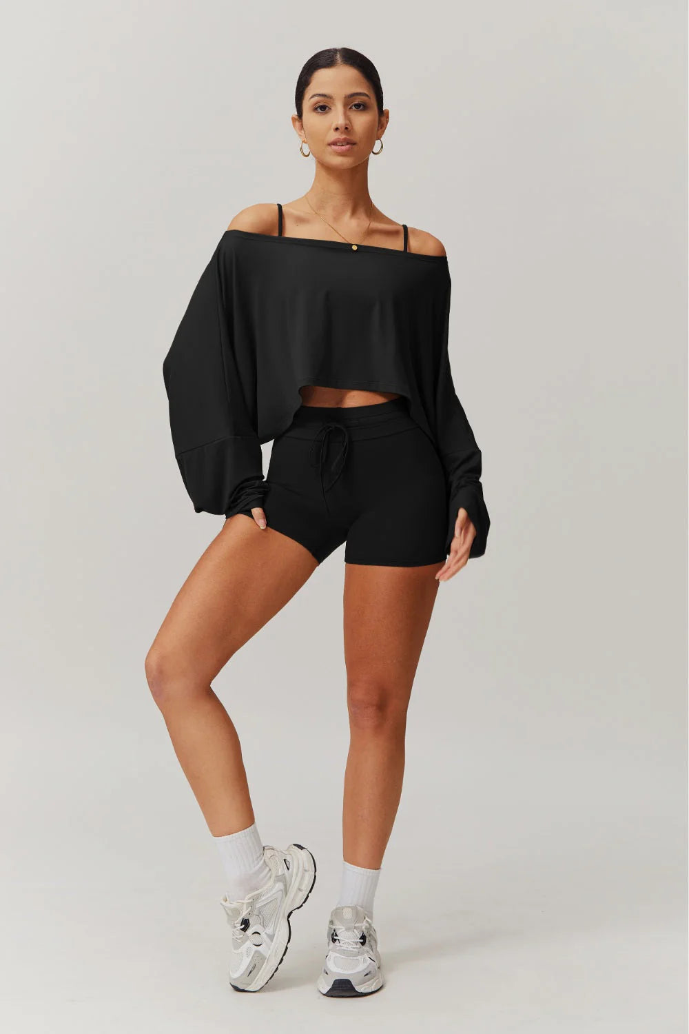 Anna Long Sleeve Top - Blue Bic
