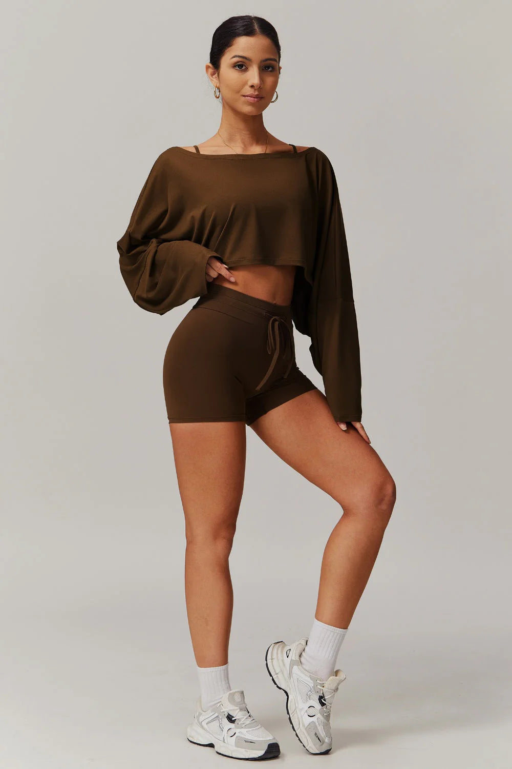 Anna Long Sleeve Top - Blue Bic