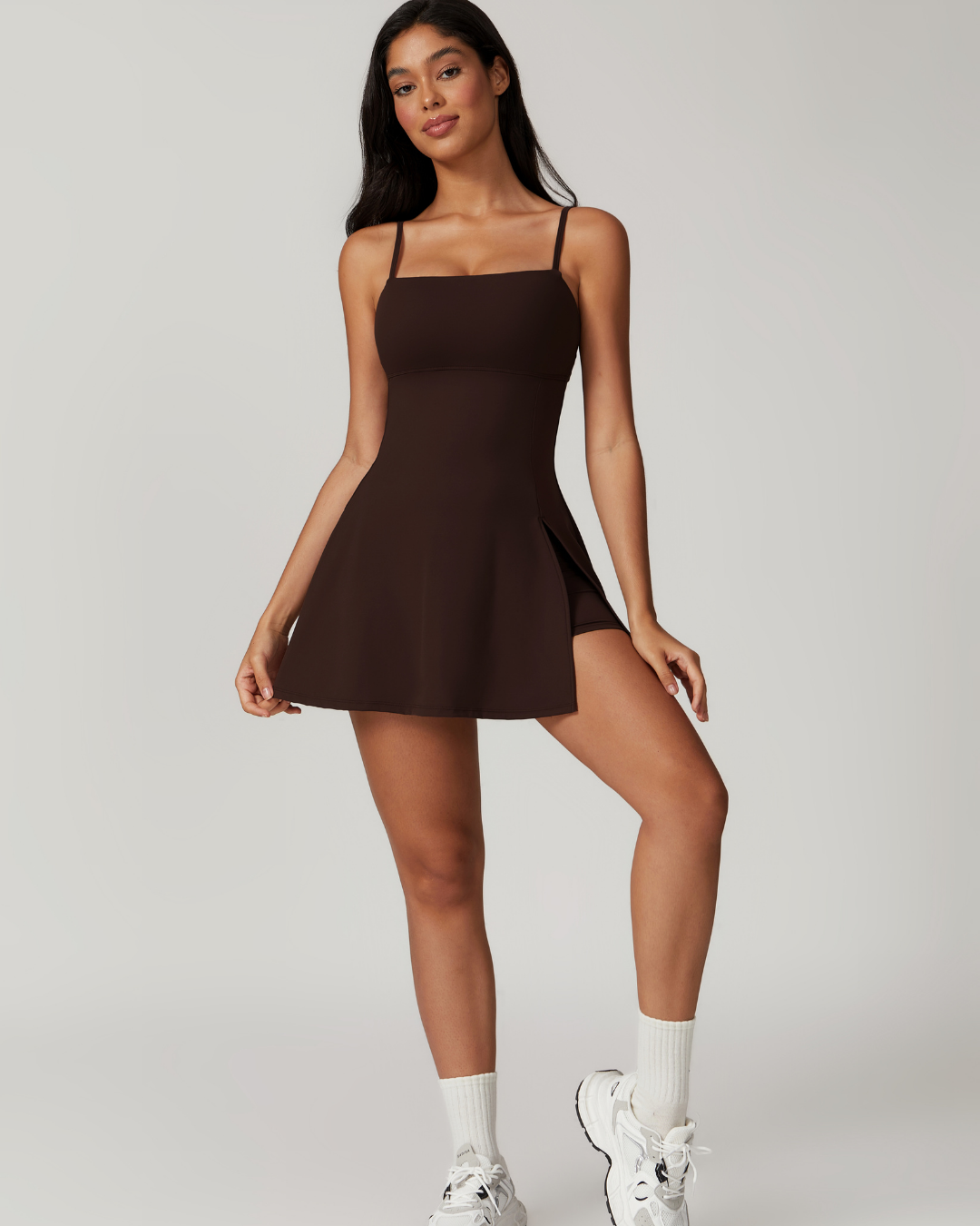 Cloud Fit Mini Dress – Chocolate